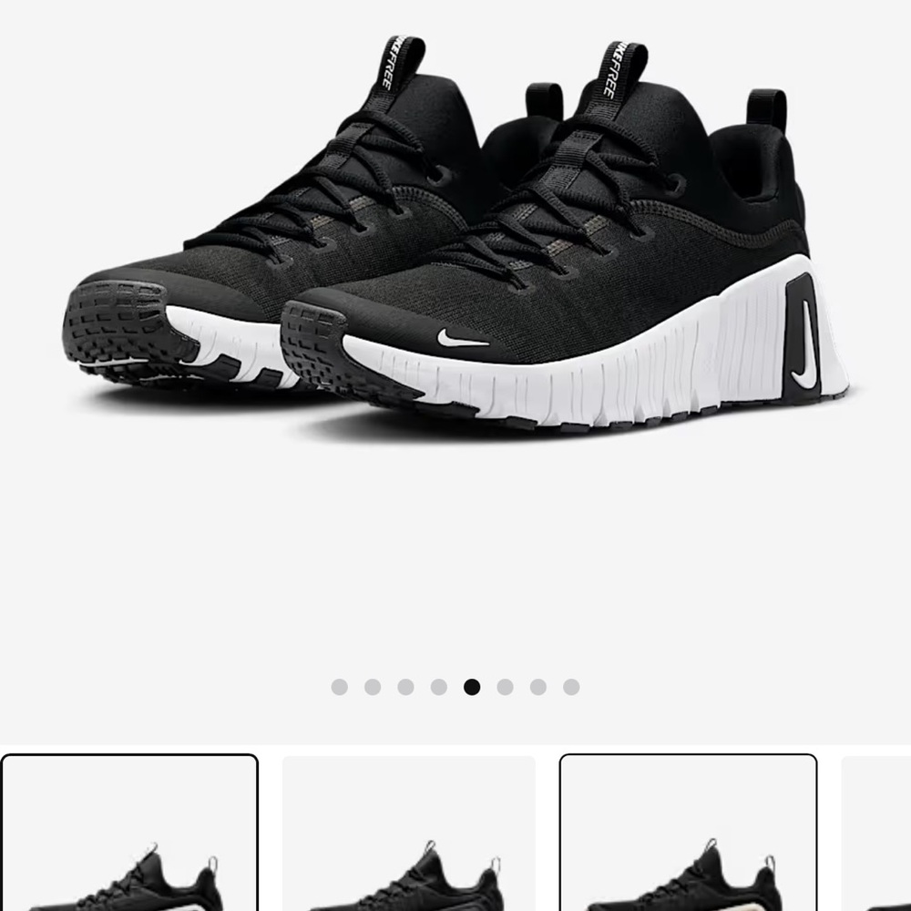 Nike Black and White Athletic Shoes